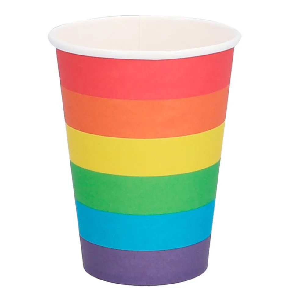 Regenboog Bekers 210ml 8st