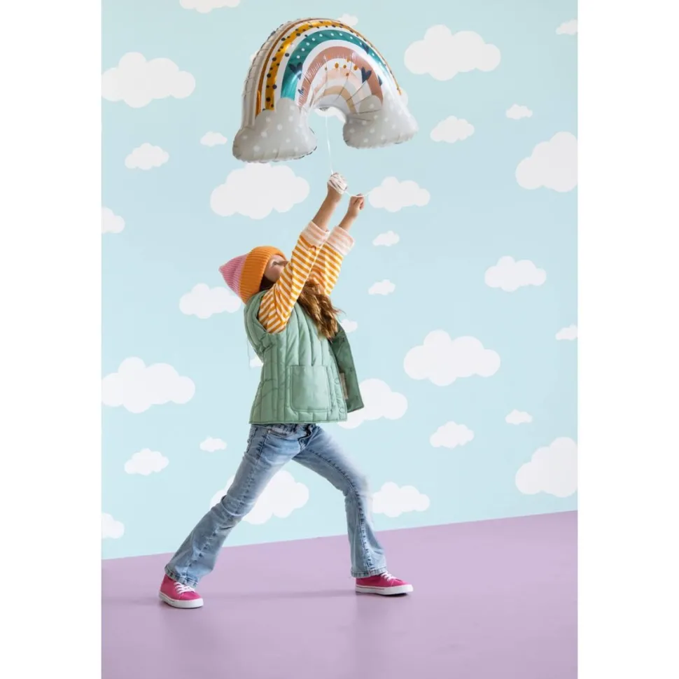 Regenboog Helium Ballon Leeg 68cm