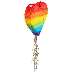 Regenboog Pinata Hart 37cm