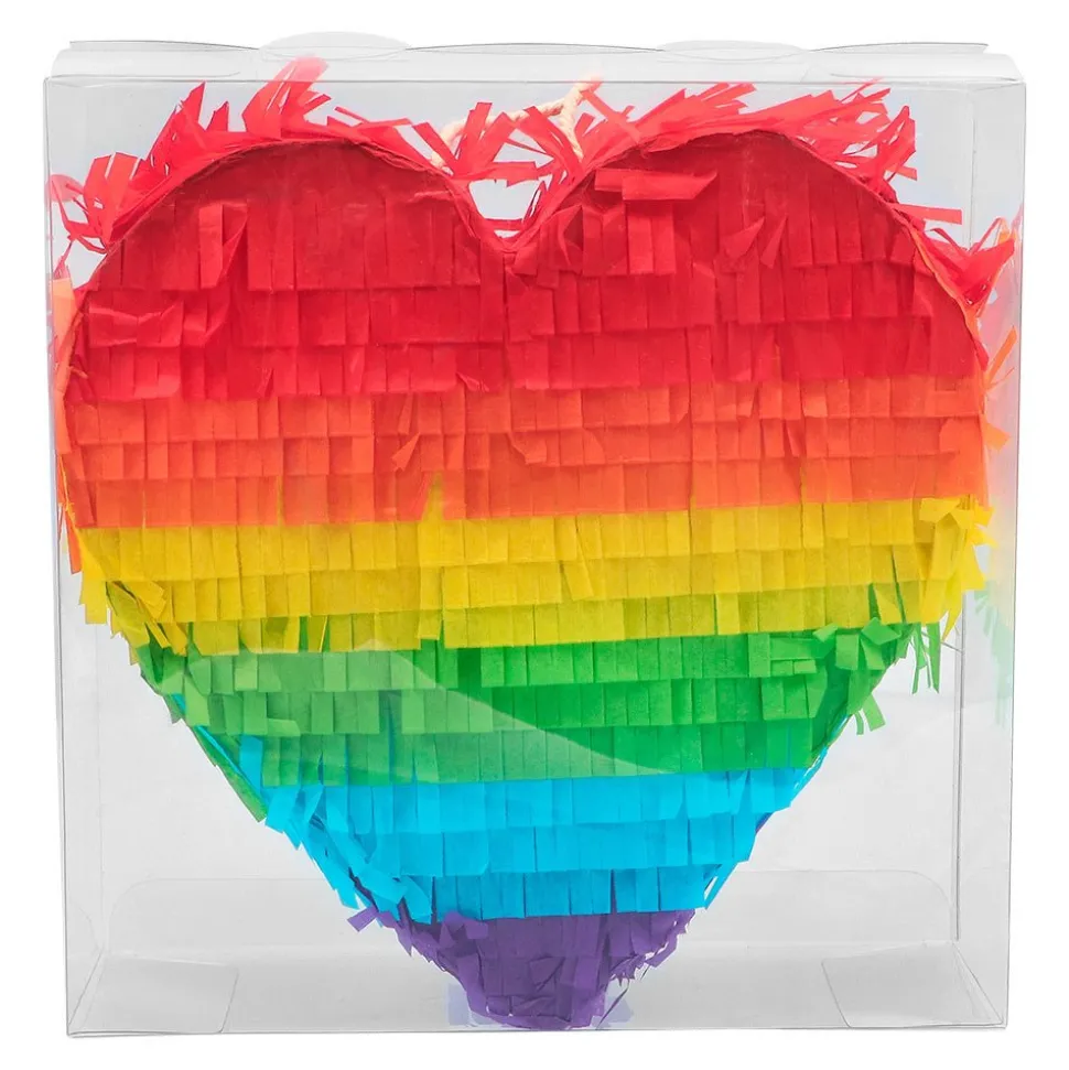Regenboog Pinata Hart 20cm