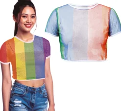 Regenboog Shirt Mesh