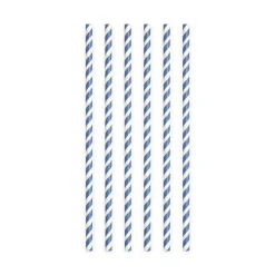 Rietjes Blauw Gestreept 19cm 20st