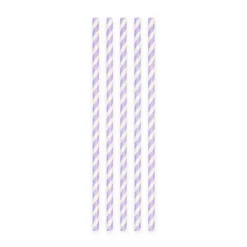Rietjes Paars Gestreept 19cm 20st