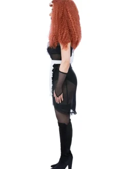 Rocky Horror Jurk Wit Zwart Dames Magenta