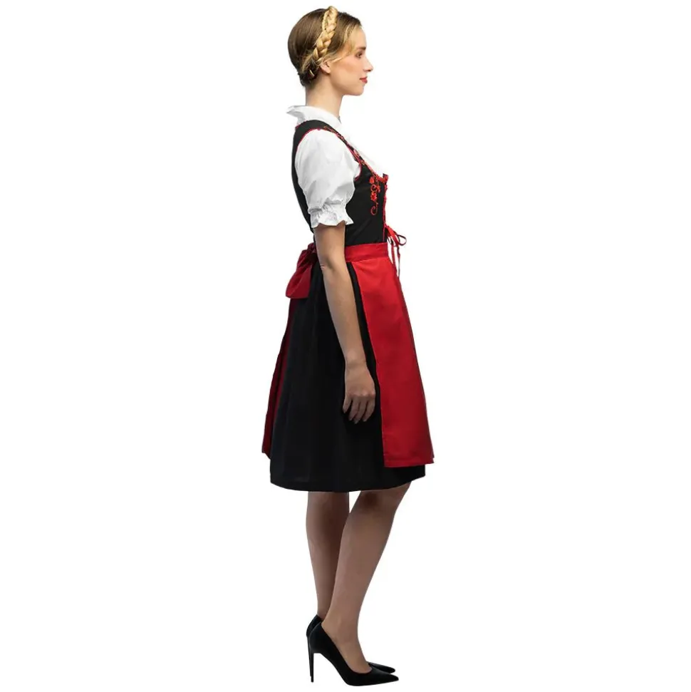 Rode Dirndl Jurk Oktoberfest Frau Fischer