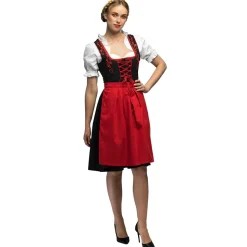 Rode Dirndl Jurk Oktoberfest Frau Fischer