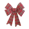 Rood Groene Strik Schotse Ruit Klein 38cm