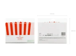 Rood Roze Popcorn Bakjes 15,5cm