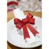 Rood Strik Glitters Strepen 10cm 3st