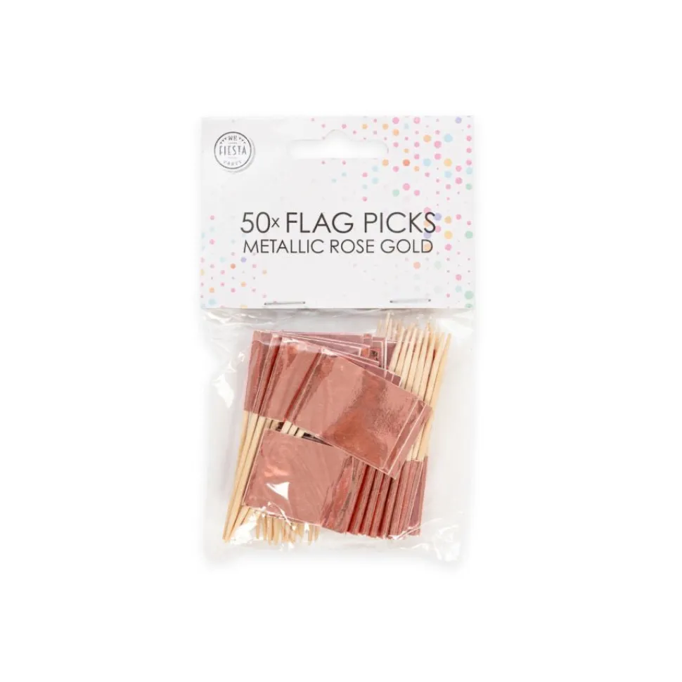 Rose Gouden Cocktailprikkers 50st