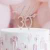Rose Gouden Taarttopper 30 Jaar 10cm