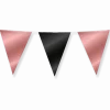Rose Goud Zwarte Slinger Metallic 10m