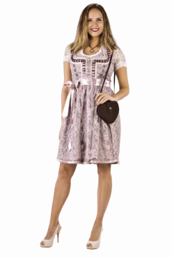 Roze Dirndl Jurk Oktoberfest Dames 2 Delig