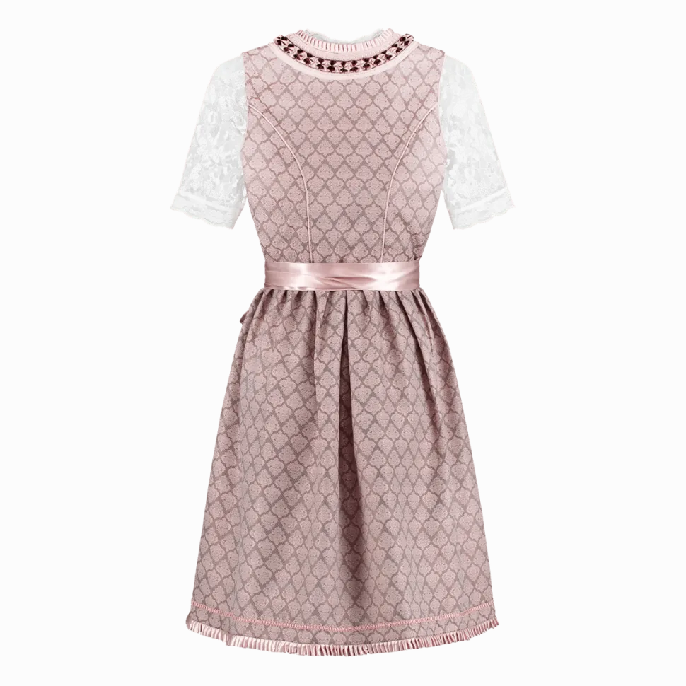 Roze Dirndl Jurk Oktoberfest Dames 2 Delig