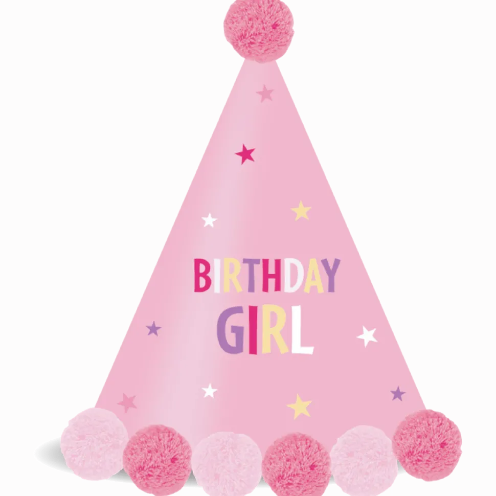 Roze Feesthoedje Birthday Girl