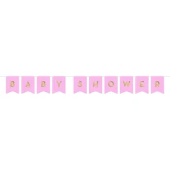 Roze Letterslinger Baby Shower 1,7m