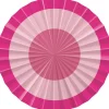 Roze Papieren Waaiers 35cm 3st