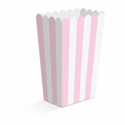 Roze Popcorn Bakjes 13,5cm 8st