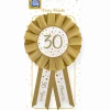 Rozet 30 Jaar Goud Wit 14cm