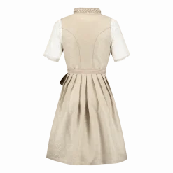 Roze Wit Creme Dirndl Jurk Oktoberfest Dames Jaquard