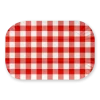 Ruit Serveerschaal Rood Wit 2st
