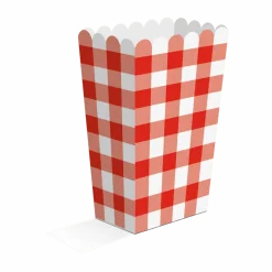 Ruit Snackbakjes Rood Wit 8st