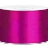 Satijn Lint Fuchsia Donker 50mm 25m