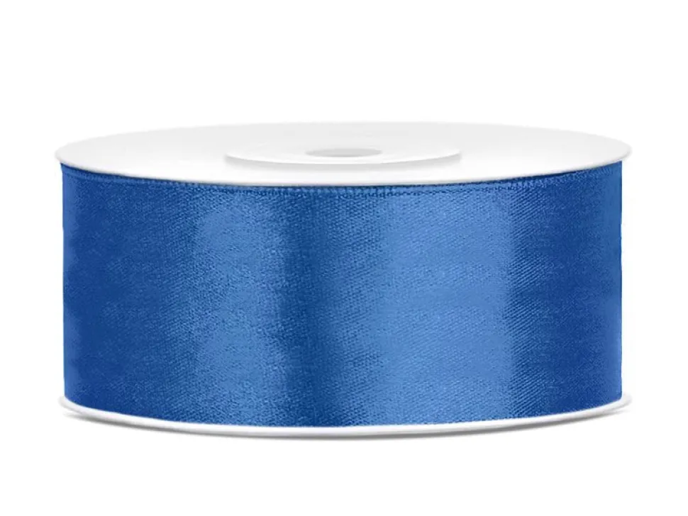 Satijn Lint Koninklijk Blauw 25mm 25m