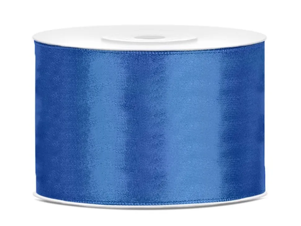 Satijn Lint Koninklijk Blauw 50mm 25m