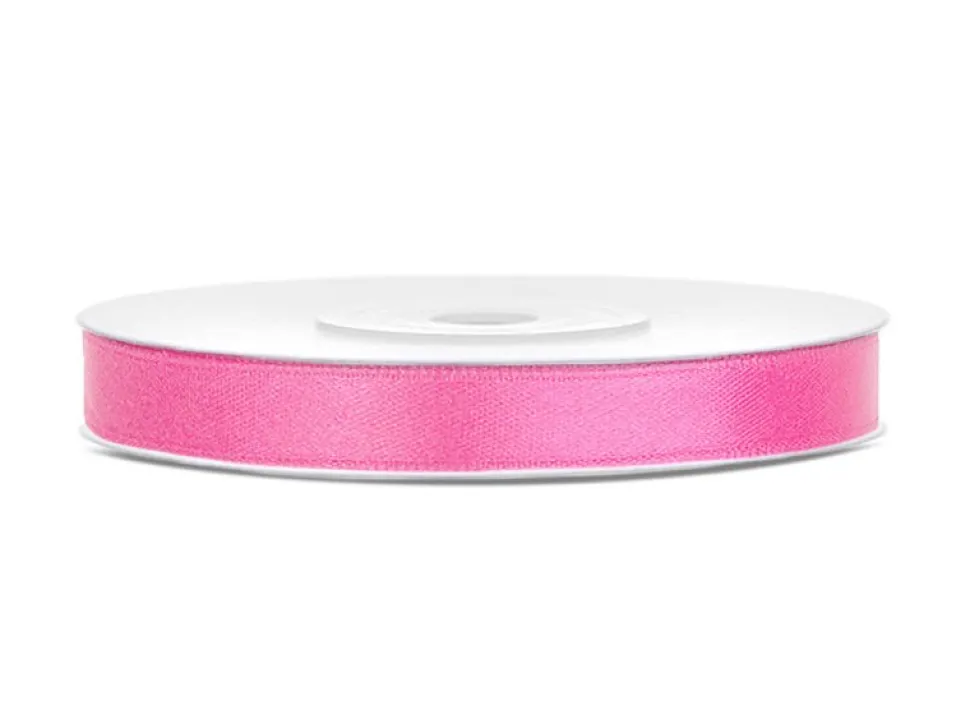 Satijn Lint Roze 6mm 25m