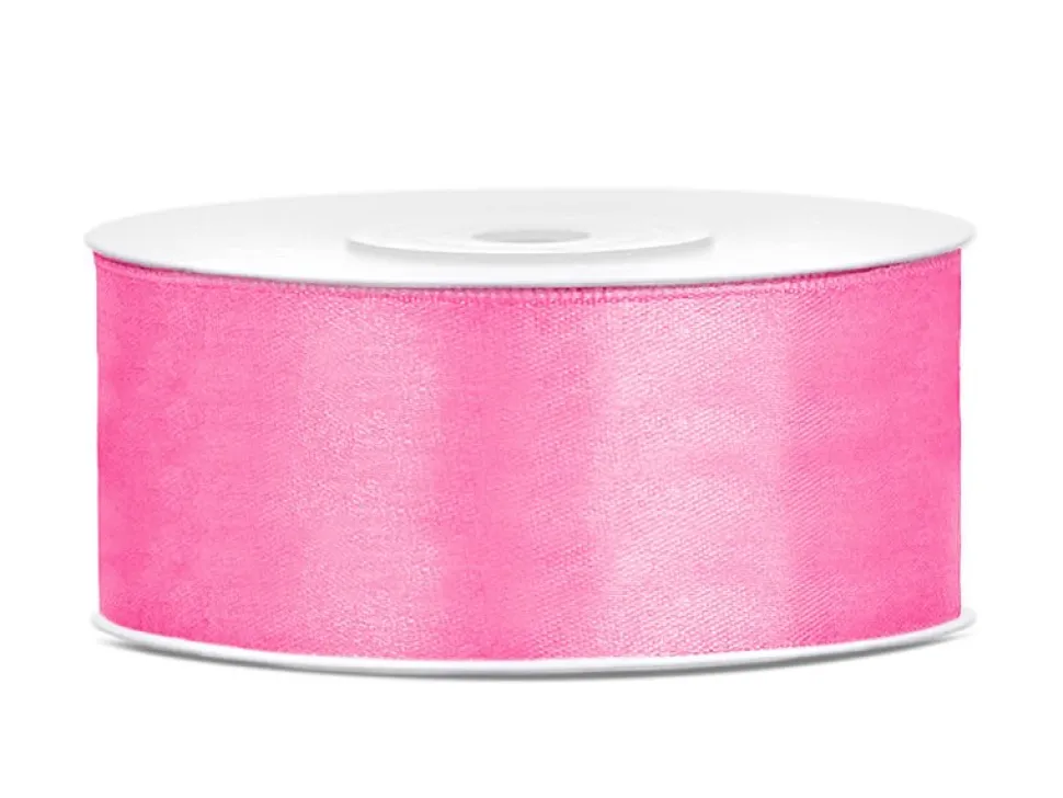 Satijn Lint Roze 25mm 25m
