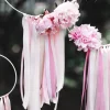 Satijn Lint Wit Pastel 12mm 25m