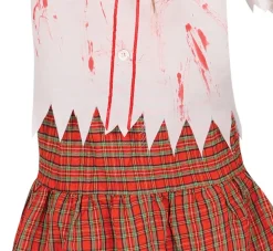 Schoolmeisje Kostuum Rood Wit Zombie