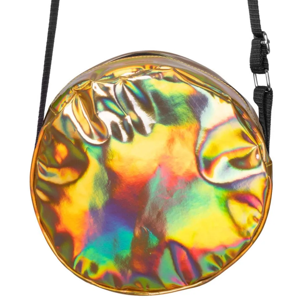 Schoudertasje Holografisch Goud 20cm