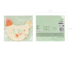 Servetten Haan 16cm 20st