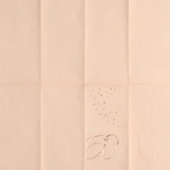 Servetten 50 Jaar Rose Goud 33cm 10st
