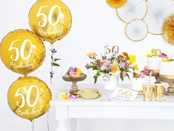 Servetten 50 Jaar Wit 33cm 20st