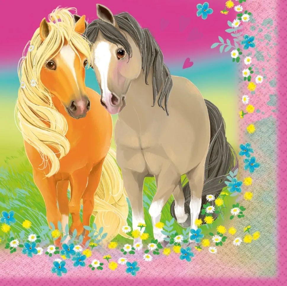 Servetten Paarden 2 Laags 33cm 20st