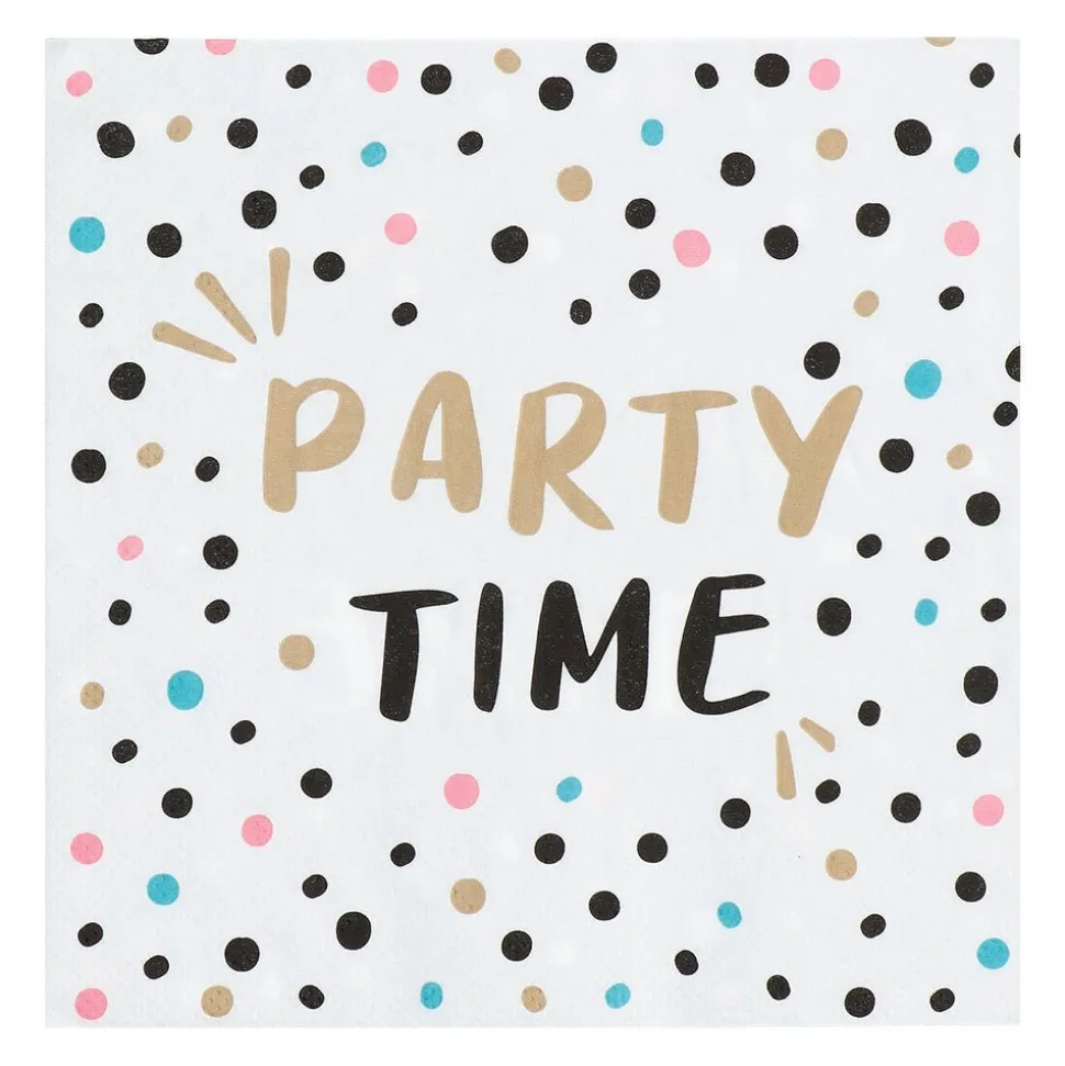 Servetten Party Time Papier 33cm 20st