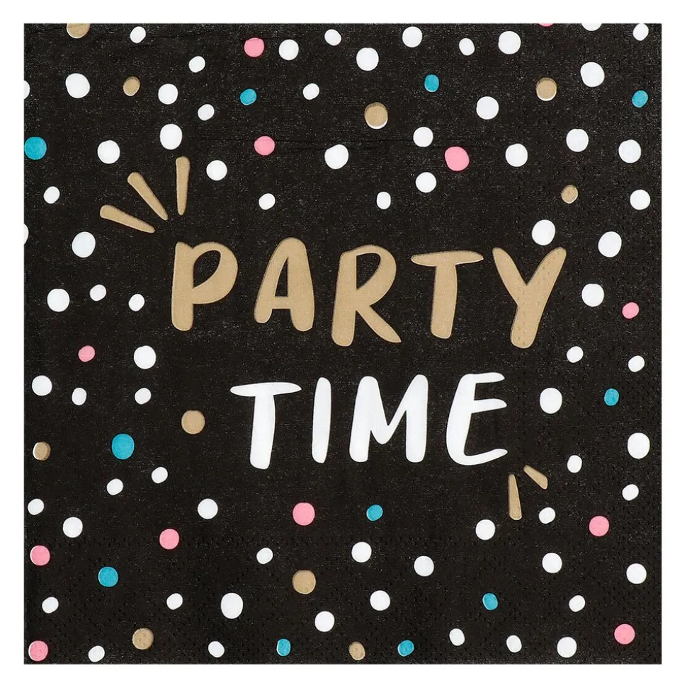 Servetten Party Time Papier 33cm 20st