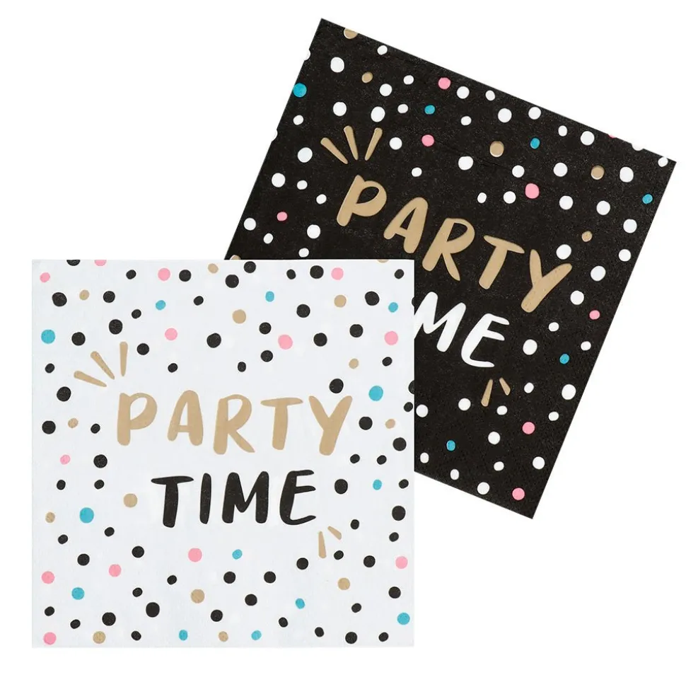 Servetten Party Time Papier 33cm 20st