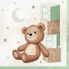 Servetten Teddy Beer Baby 33cm 16st