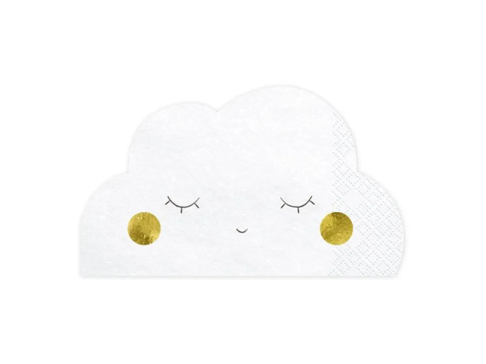 Servetten Wolk 16cm 20st