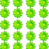 Set Van 20 Decoratieve Groene Bloemen