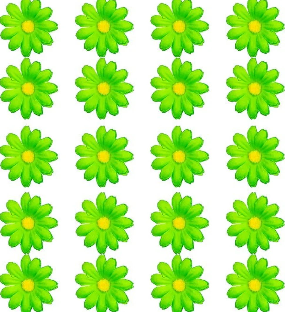 Set Van 20 Decoratieve Groene Bloemen