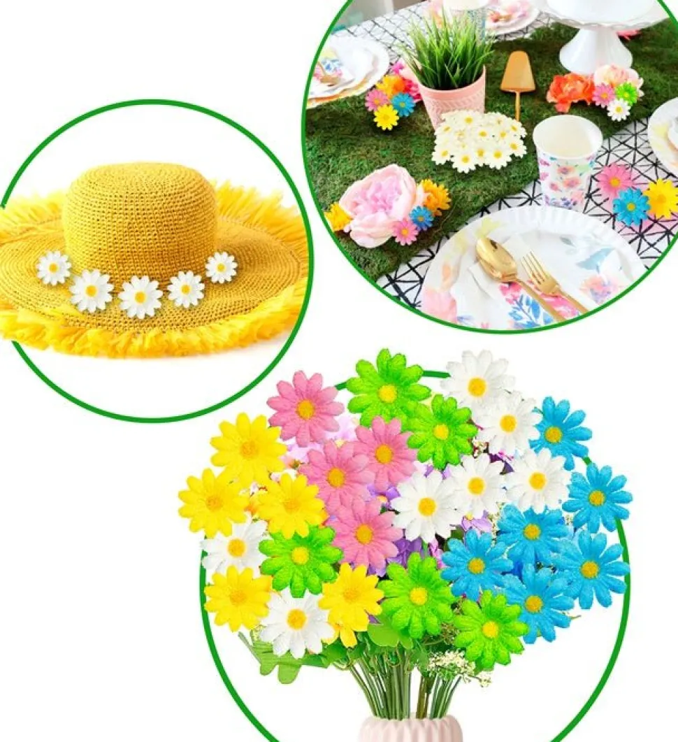 Set Van 20 Decoratieve Groene Bloemen