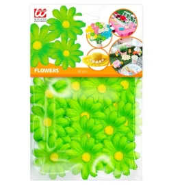 Set Van 20 Decoratieve Groene Bloemen