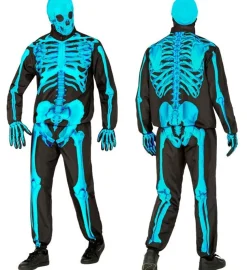 Skelet Kostuum Neon 4 delig