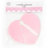 Slinger Hartjes Licht Roze 6m
