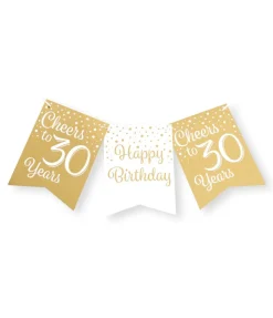 Slinger 30 Jaar Goud Wit 6m